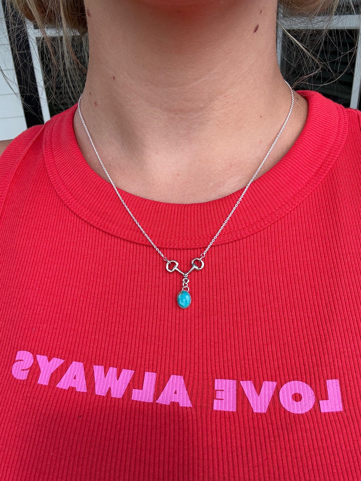 Snaffle Bit Necklace w/ Kingman