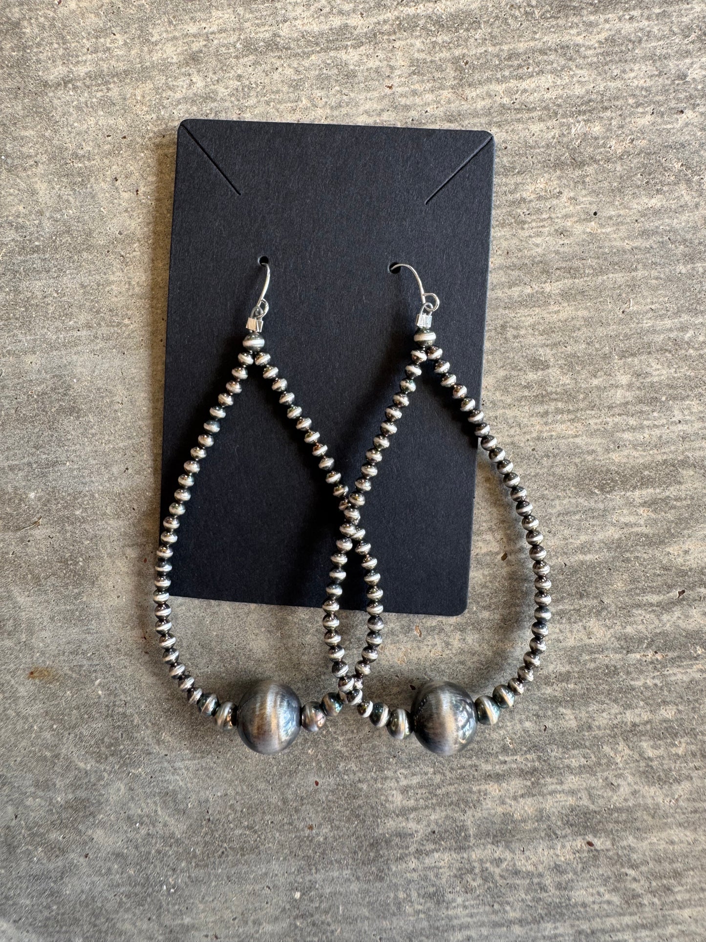 Sterling Pearl Teardrop Earrings