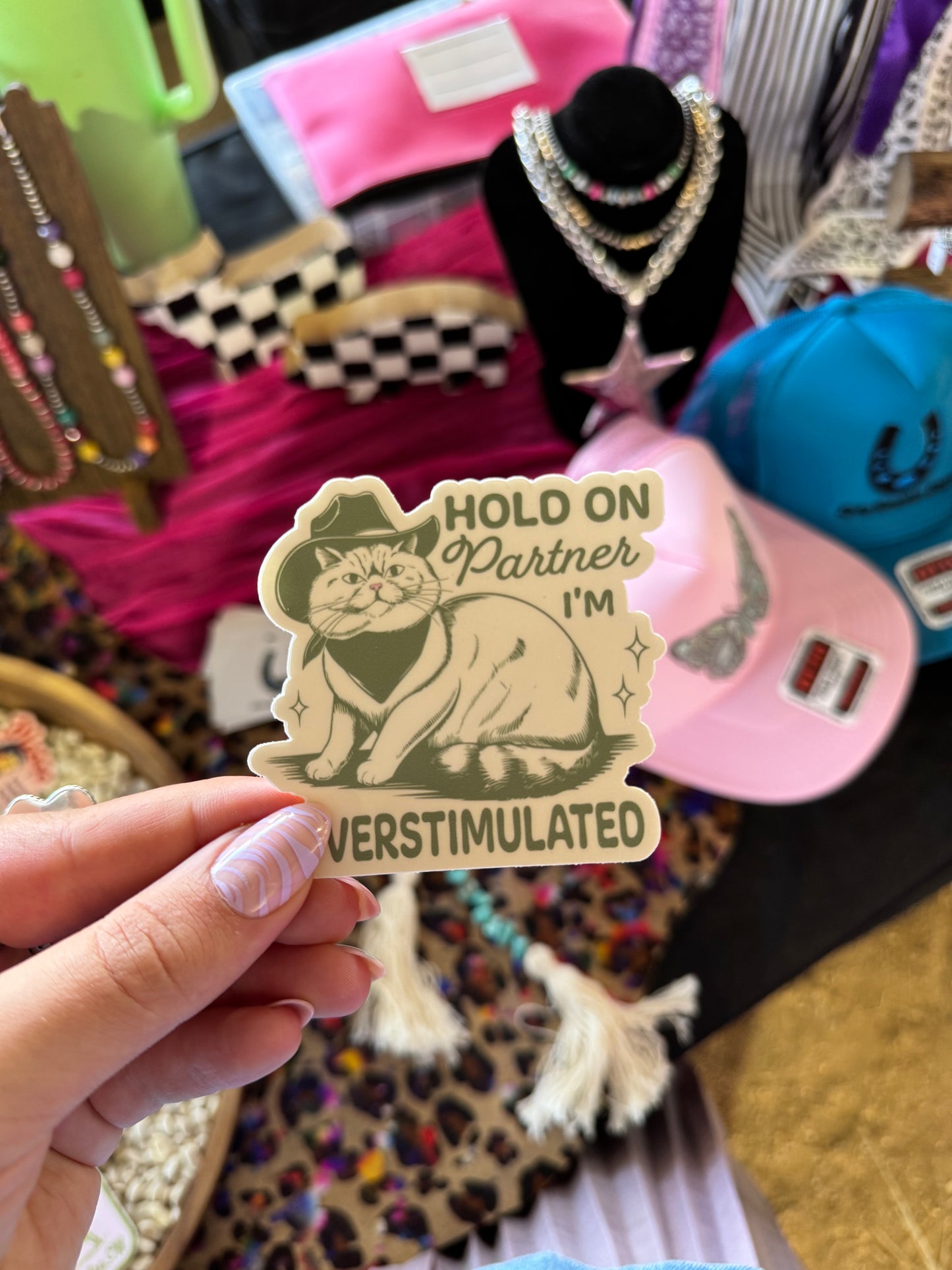 Hold on Partner Sticker