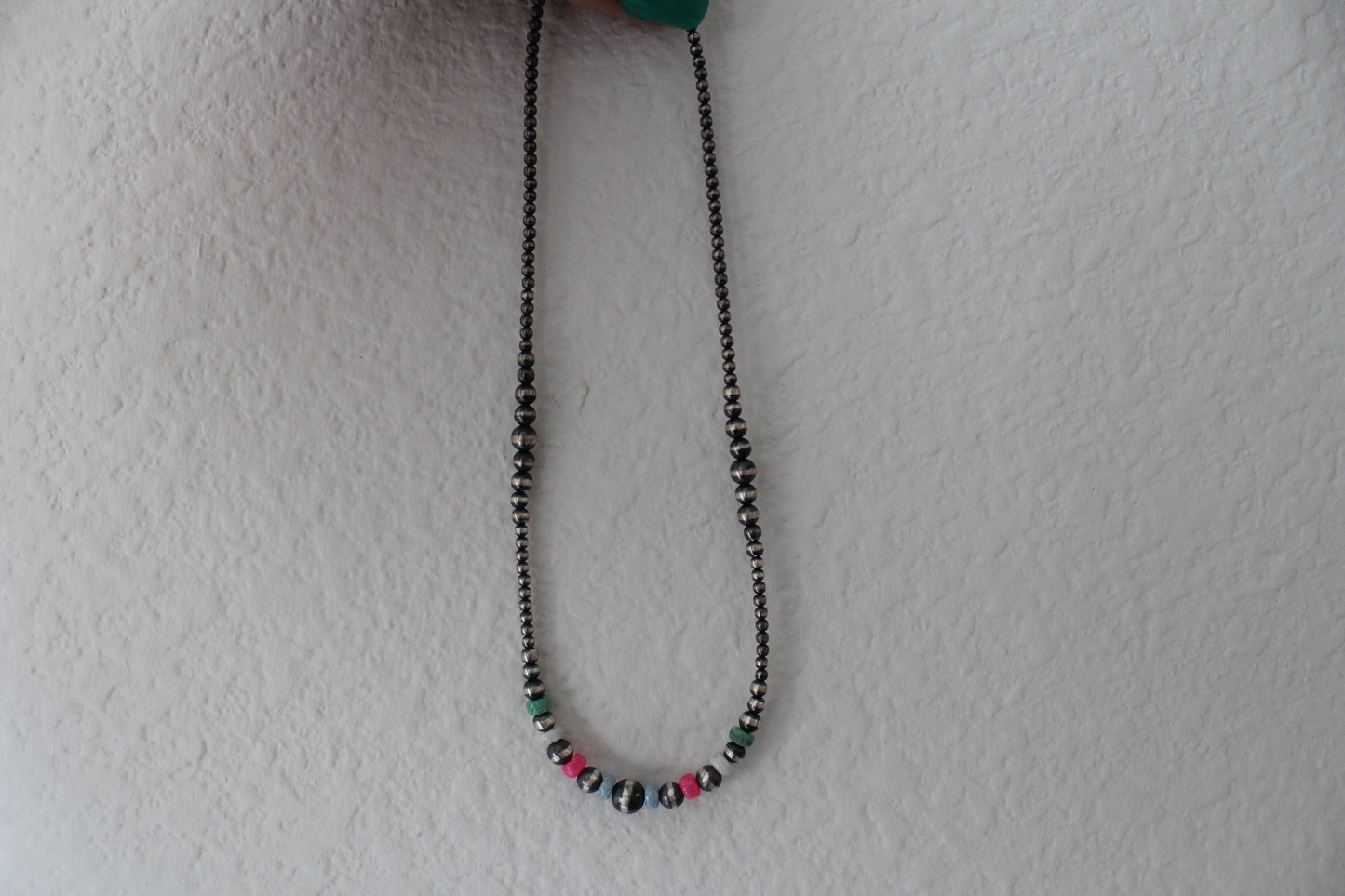 Navajo Pearls with Opals Necklace