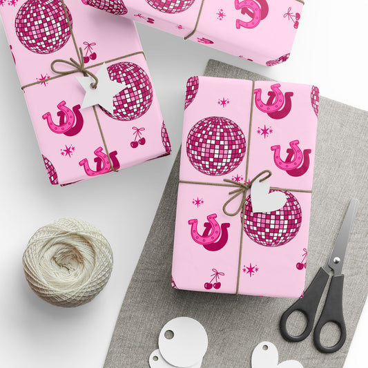 Disco Cowgirl Wrapping Paper