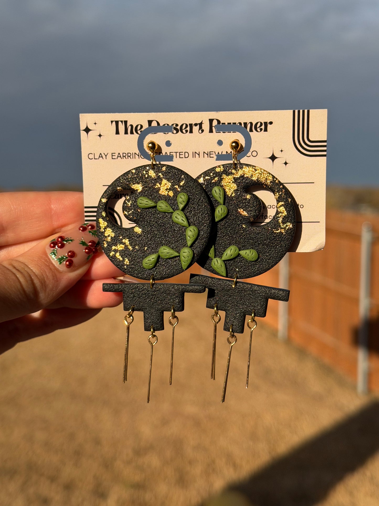 Black & Gold Cactus Moon