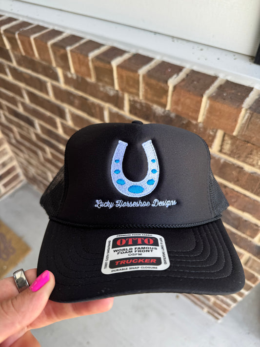 Black Trucker with Logo