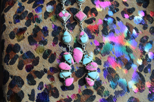 Cotton Candy Naja Necklace