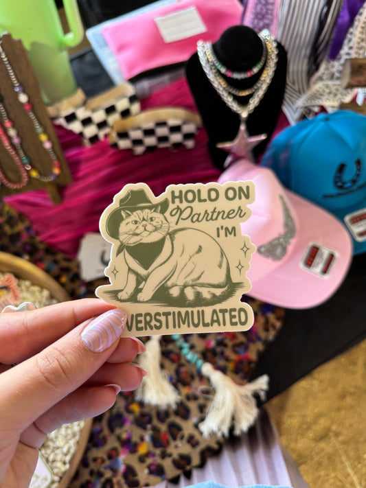 Hold on Partner Sticker