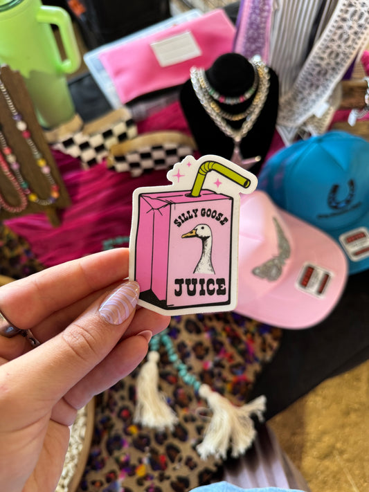 Silly Goose Juice Sticker