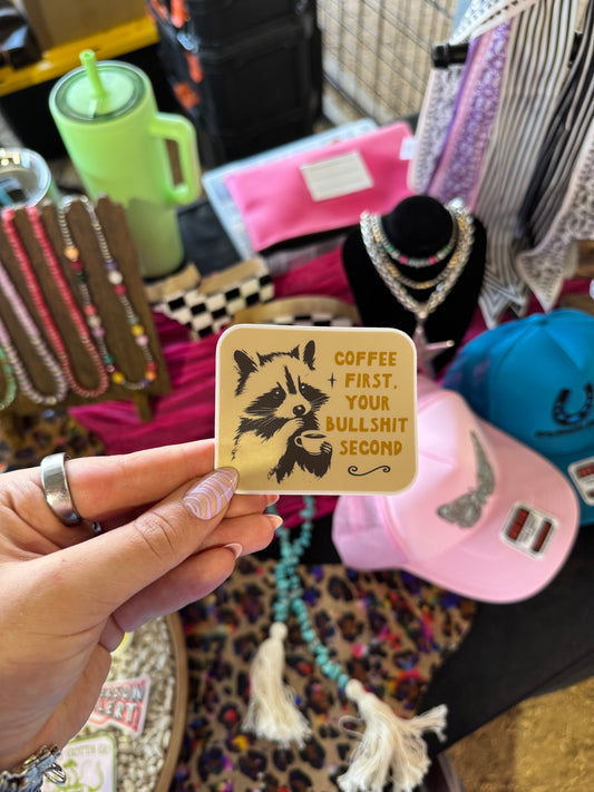 Coffee First Sticker