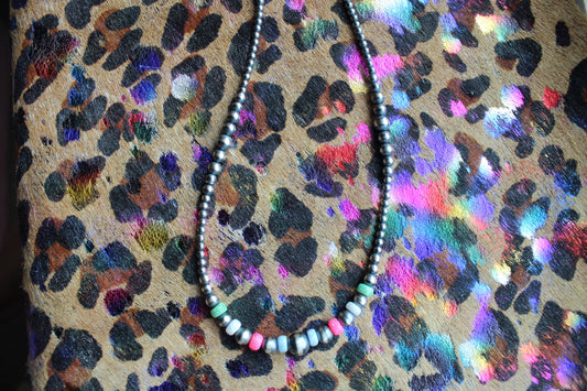 Navajo Pearls with Opals Necklace