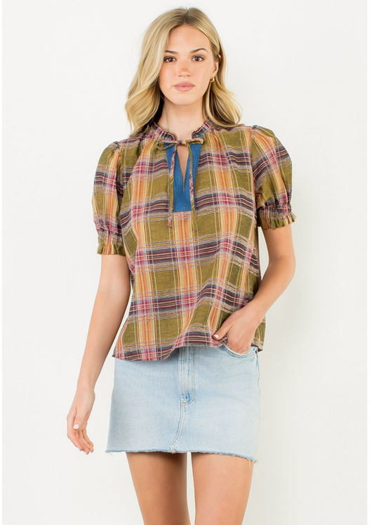 Cowgirl Contrast Top